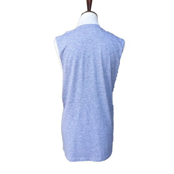 Super Muse Women’s Heather Gray Cotton Turndown For What Tank Size S - Picture 2 of 15